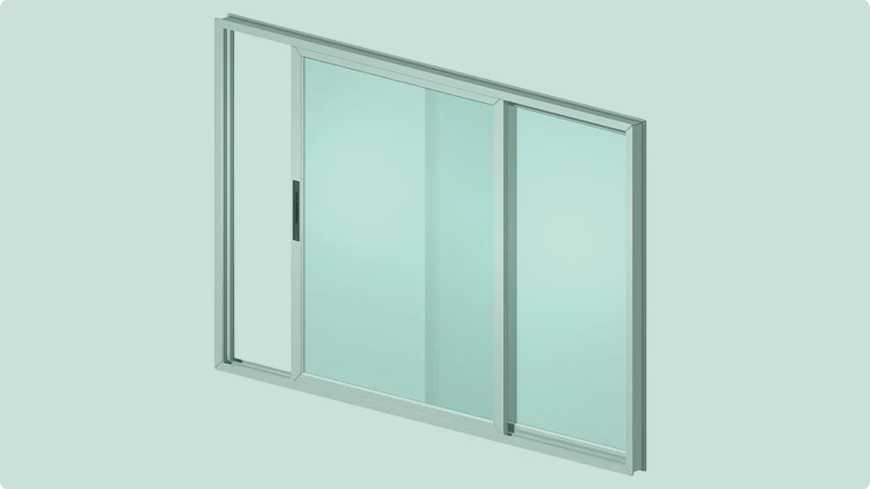 sistema de apertura corredizo para ventanas de aluminio