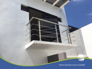 baranda de aluminio para exteriores